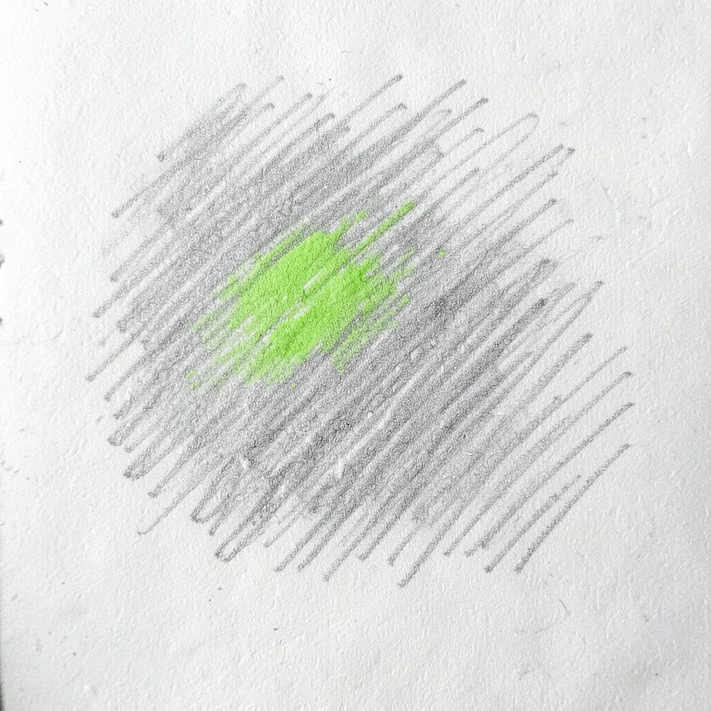 Dibujo en grafito de un representante revisando documentos junto a un equipo de oficina, tonos grises suaves, ambiente profesional y atento